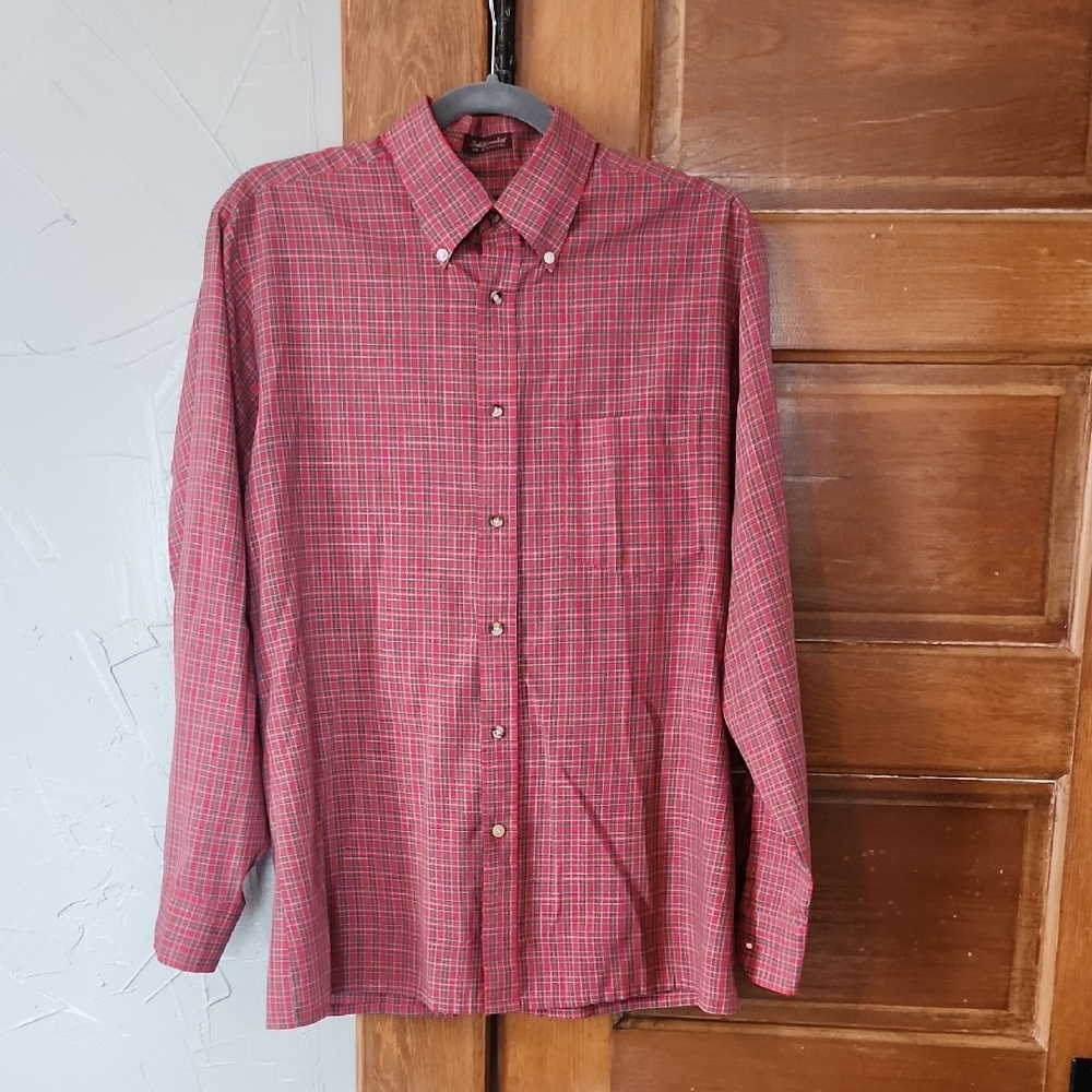 Men's Red Checkered Shirt